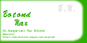 botond max business card